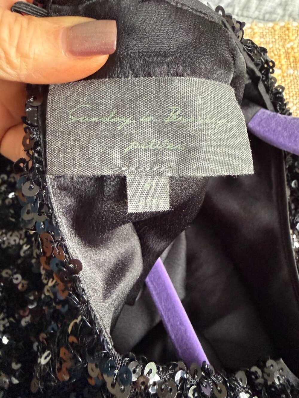 Black sequin Dress